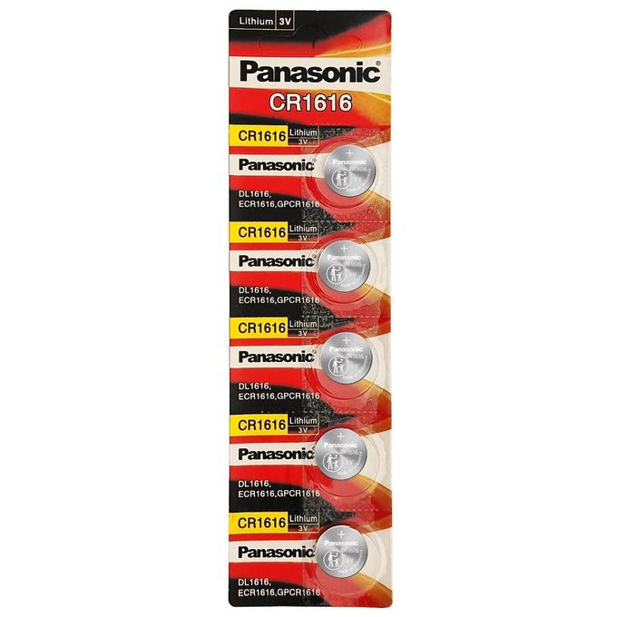 Panasonic CR1616 3V Lithium Battery 5-Pack