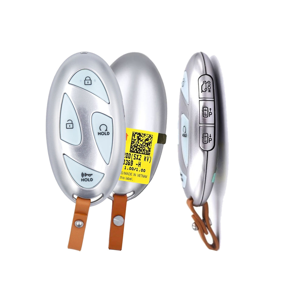 2023-2025 Hyundai Kona 7-Button Smart Key PN: 95440-BF200 TQ8-FOB-4F61M43 - Brand New, side buttons shown