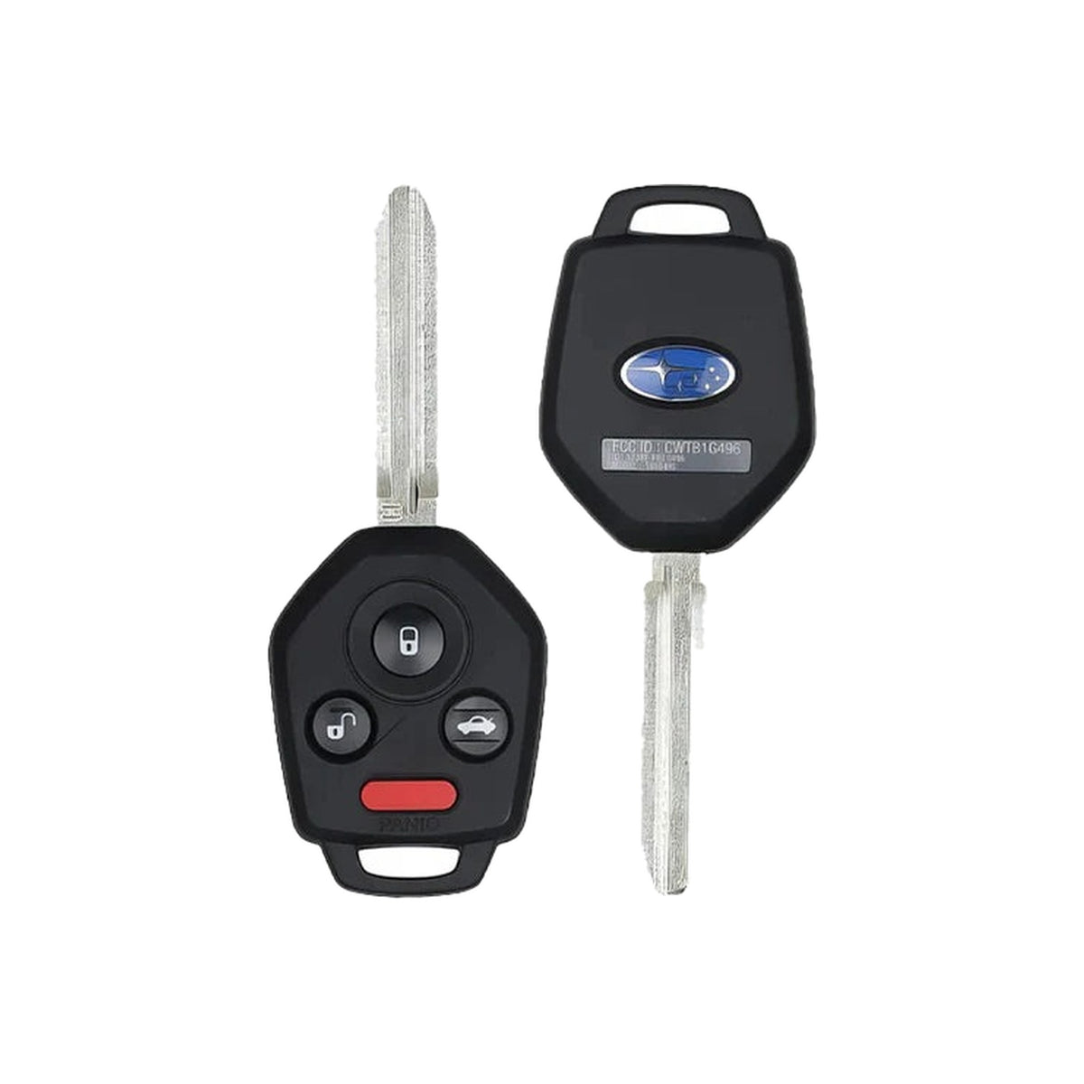 2024-2026 Subaru Ascent Outback Legacy Impreza XV Crosstrek 4-Button Remote Key CWTB1G496 H Chip PN: 57497-AN03A - front and back