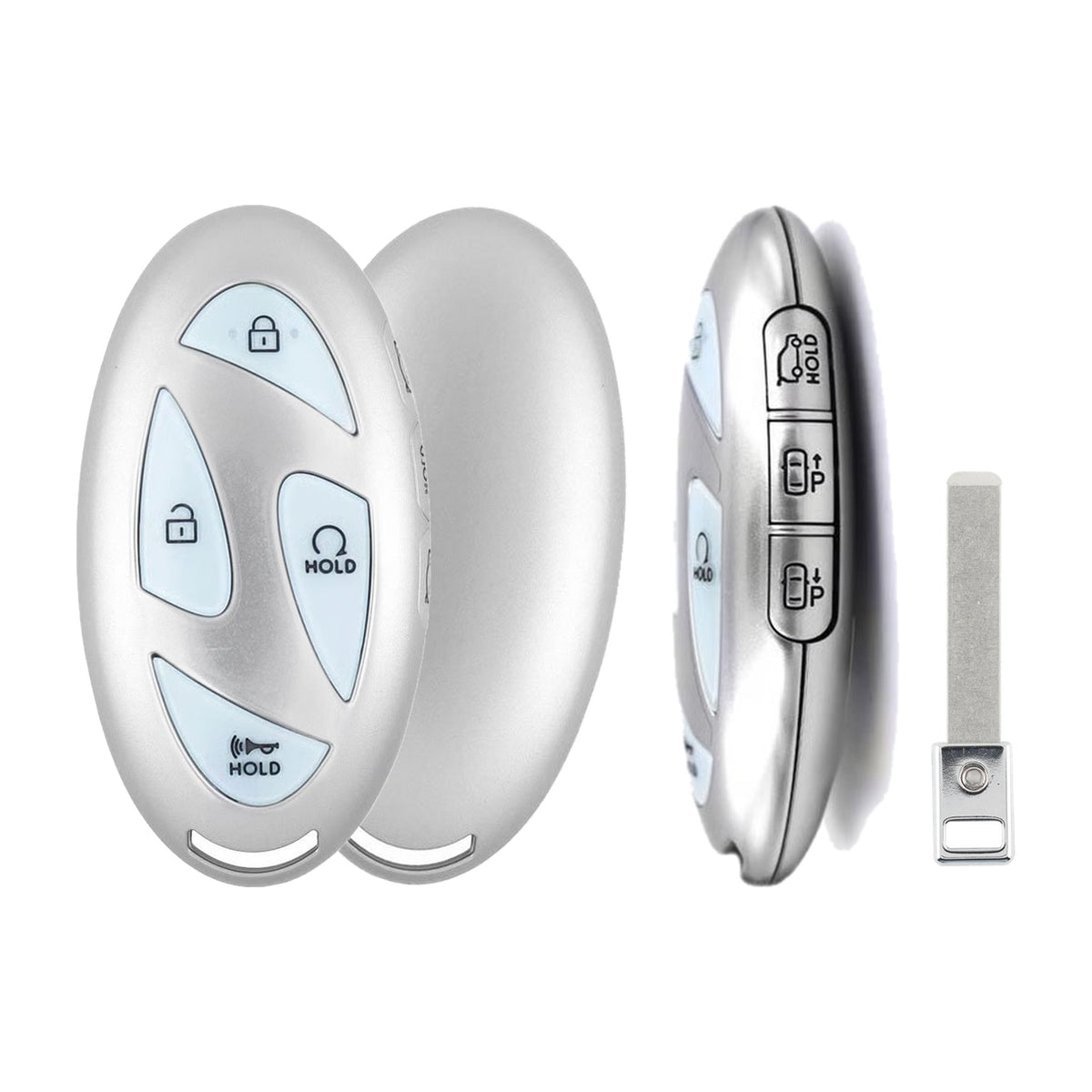 2024-2026 Hyundai Ioniq 5 7-Button Smart Key PN: 95440-GI130 TQ8-FOB-4FA2U44 - front, back, side buttons and emergency key