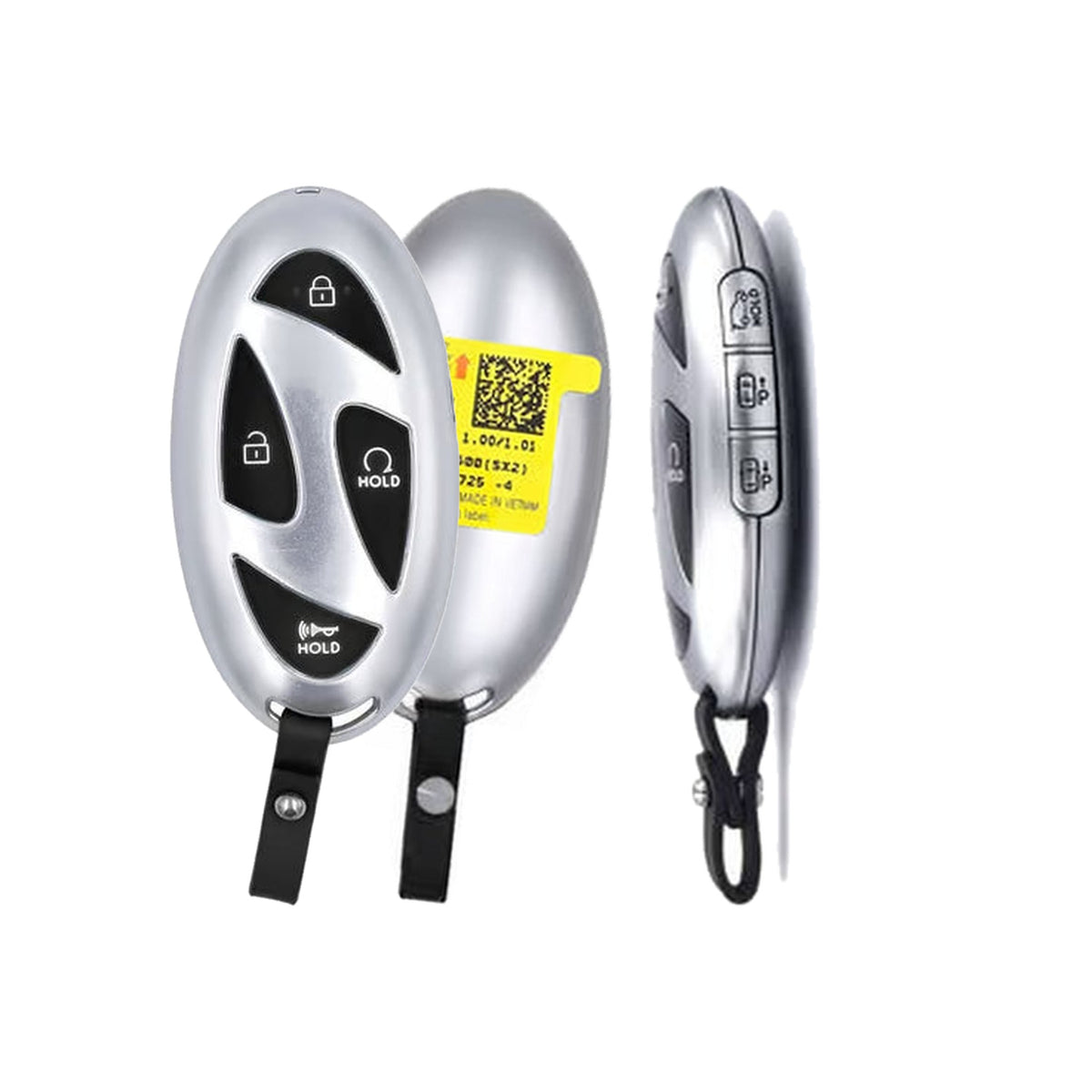 2024-2026 Hyundai Kona 7-Button Smart Key PN: 95440-BE200 TQ8-FOB-4F61M43 - Brand New, side buttons shown