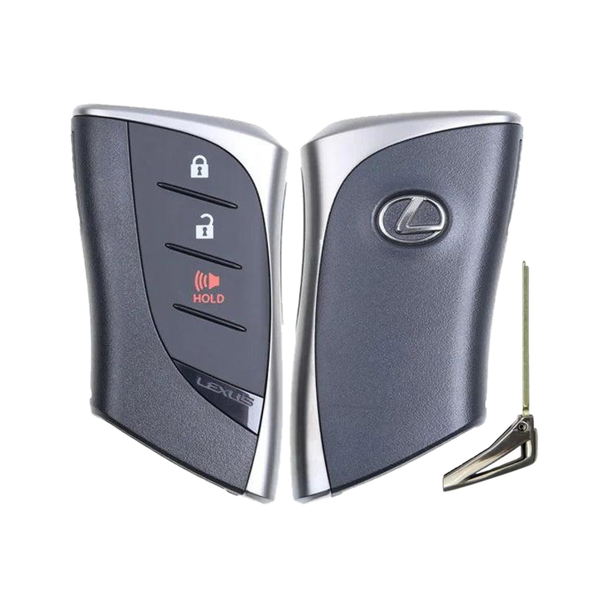 2018-2020 Lexus UX 3-Button Smart Key PIN: 8990H-76010 HYQ14FBF Locked - front, back and emergency key