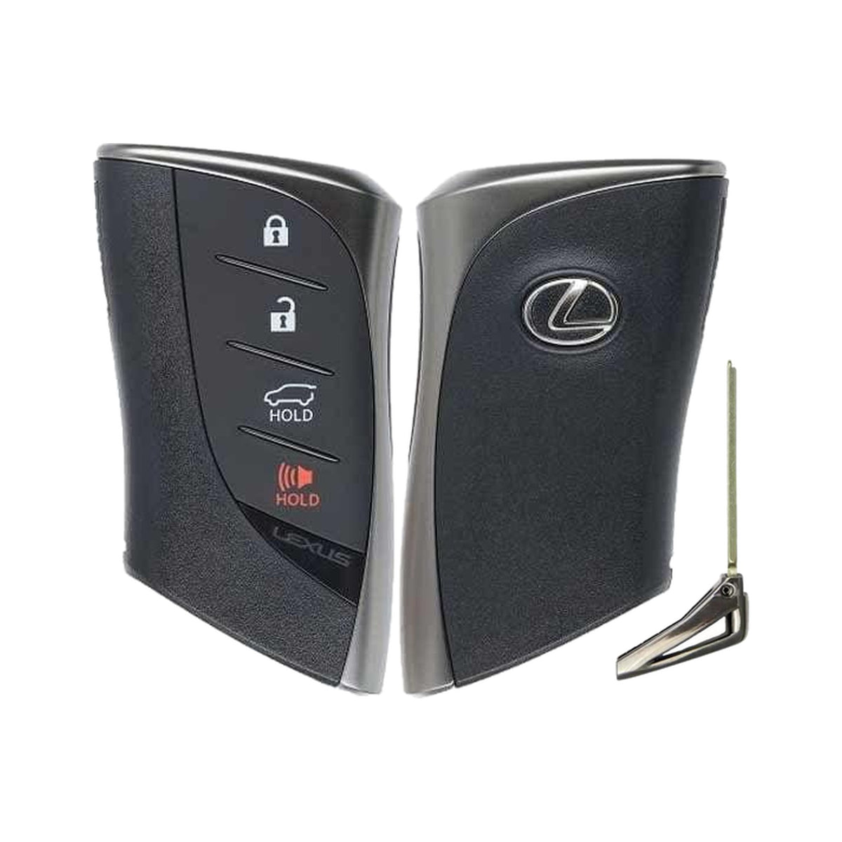 2021-2023 Lexus GX460 4-Button Smart Key PN: 8990H-60010 HYQ14FBZ Locked - front, back and emergency key