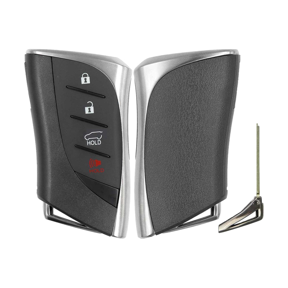 2021-2023 Lexus GX460 4-Button Smart Key PN: 8990H-60010 HYQ14FBZ Locked - Recase, no-logo shell with emergency key