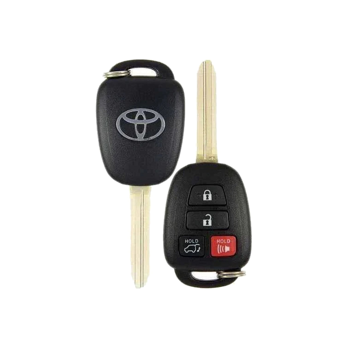 2013-2017 Toyota RAV4 4-Button Remote Key PN: 89070-42830 HYQ12BDM H Chip - front and back