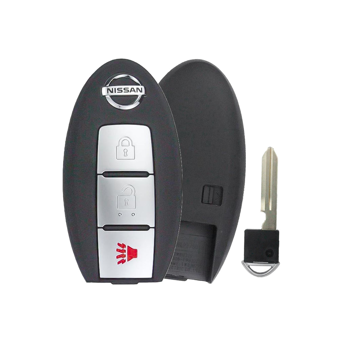 2007-2014 Nissan Pathfinder Rogue Versa 3-Button Smart Key OEM - front, back and emergency key