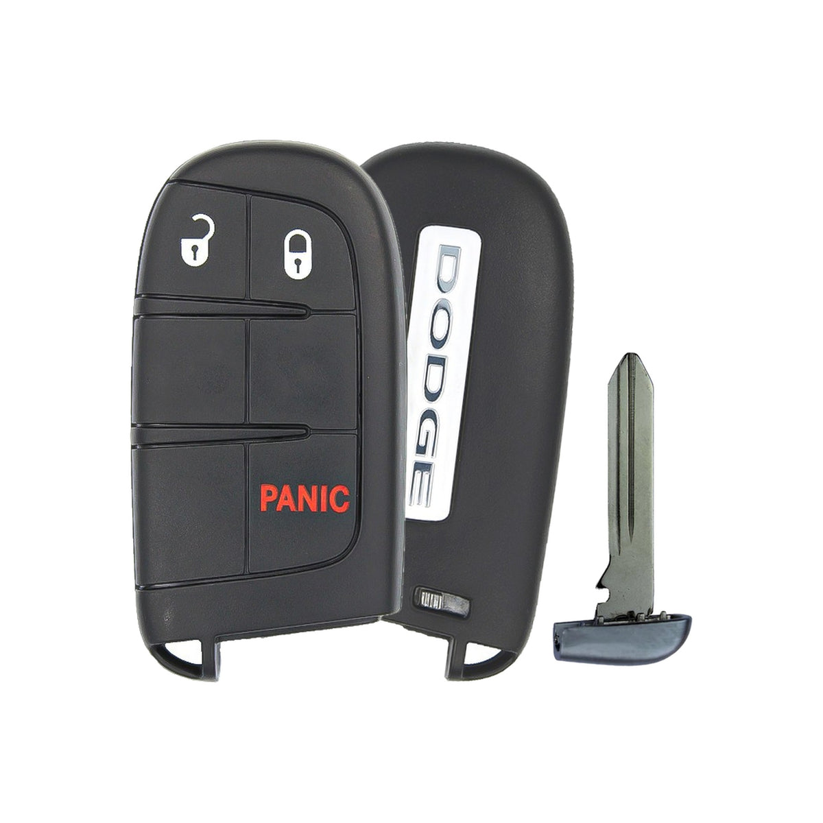 2011-2024 Dodge Durango Journey Jeep Grand Cherokee 3-Button Smart Key 68066349AG M3N OEM - front, back and emergency key