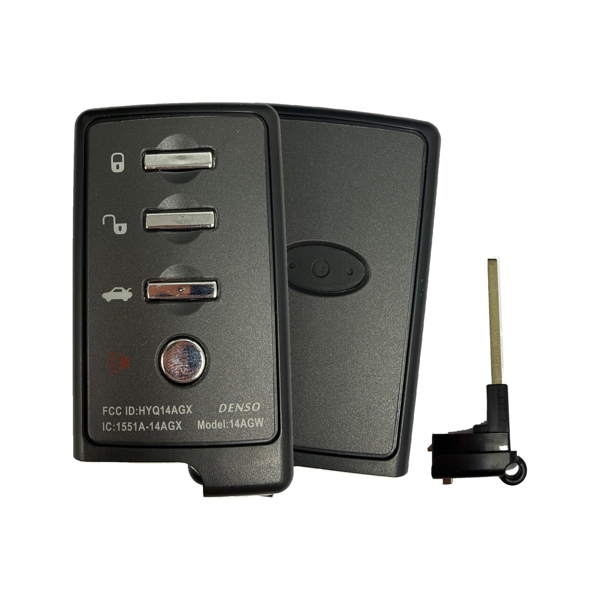 2013-2014 Subaru Outback 4-Button Smart Key 88835-AJ00A HYQ14AGX - Aftermarket with emergency key