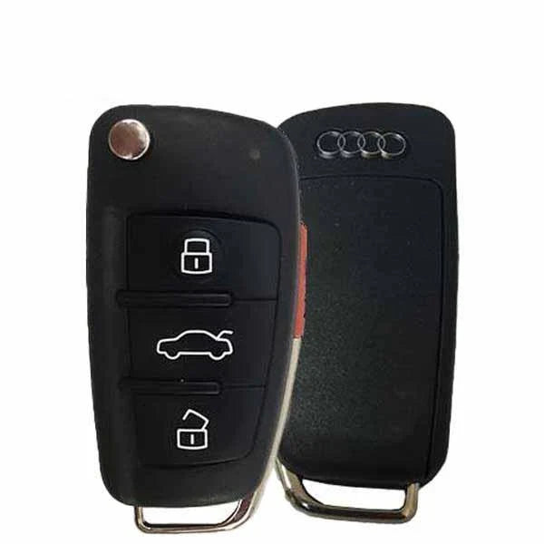 2006-2015 Audi A3 / A4 / TT / 4-Button Flip Key / NBG009272T / 315 MHz / PN: 8P0-837-220E / OEM REFURB