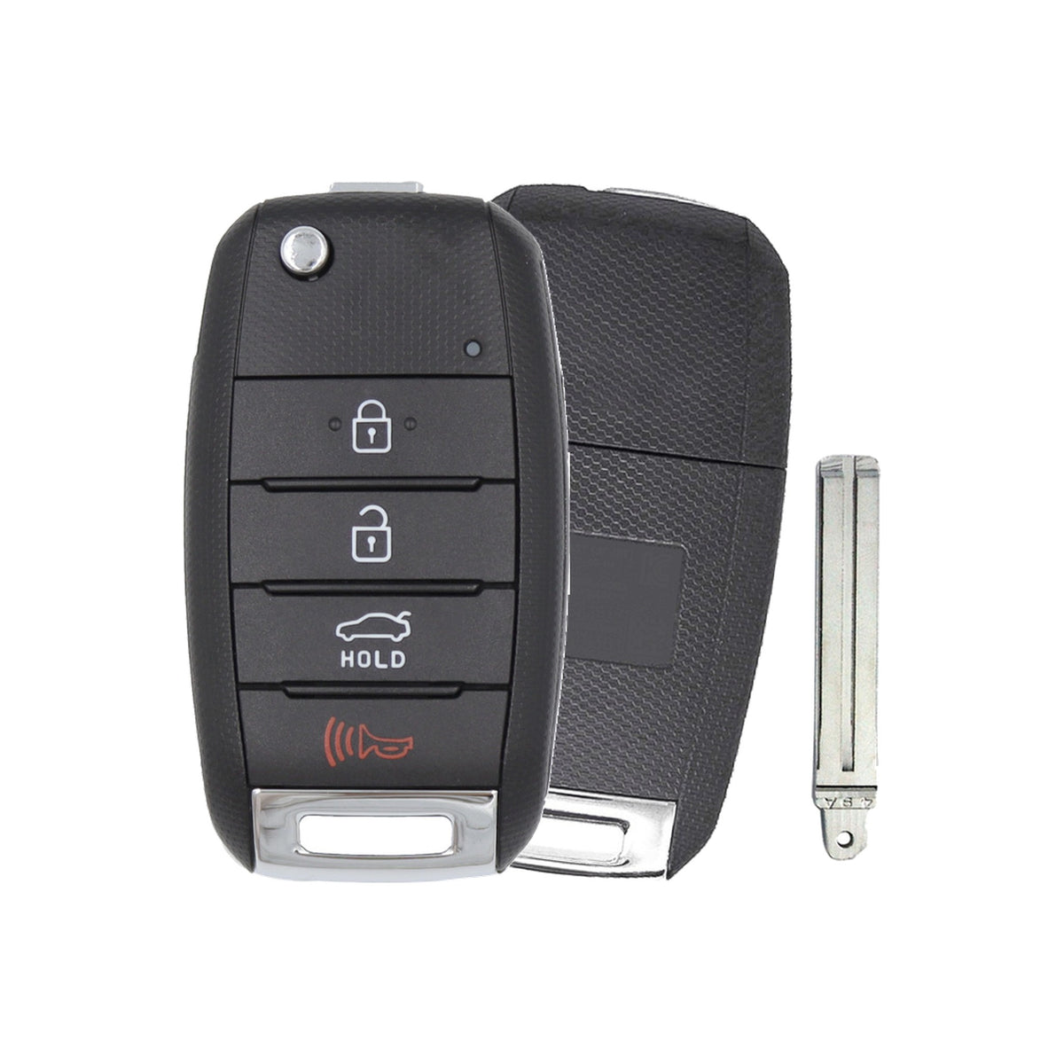 2014-2017 Kia Rio | 4-Button Flip Key - Main photo