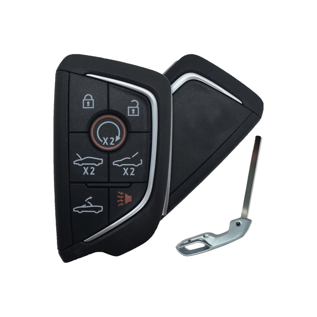 2020-2025 Chevrolet Corvette C8 7-Button Smart Key - Recase (no logo)