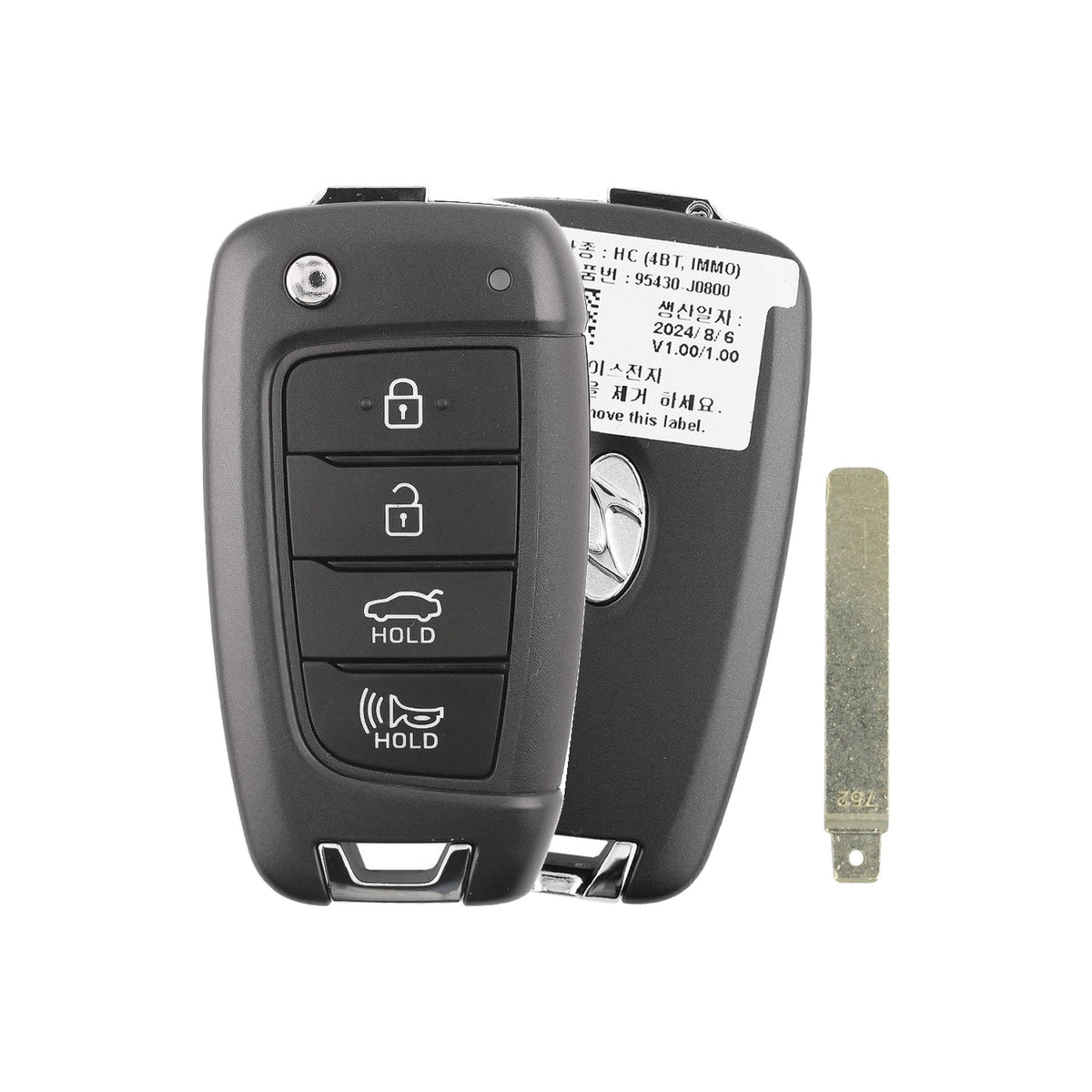 2021-2022 Hyundai Accent | 4-Button Flip Key - Refurbished