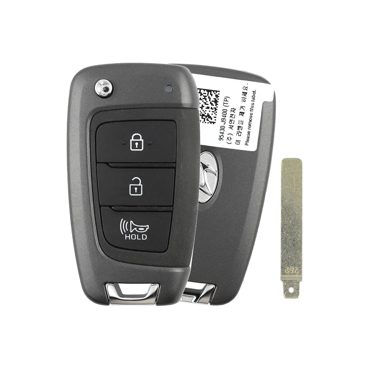 2021-2023 Hyundai Kona Remote Flip Key 3-Button - Refurbished