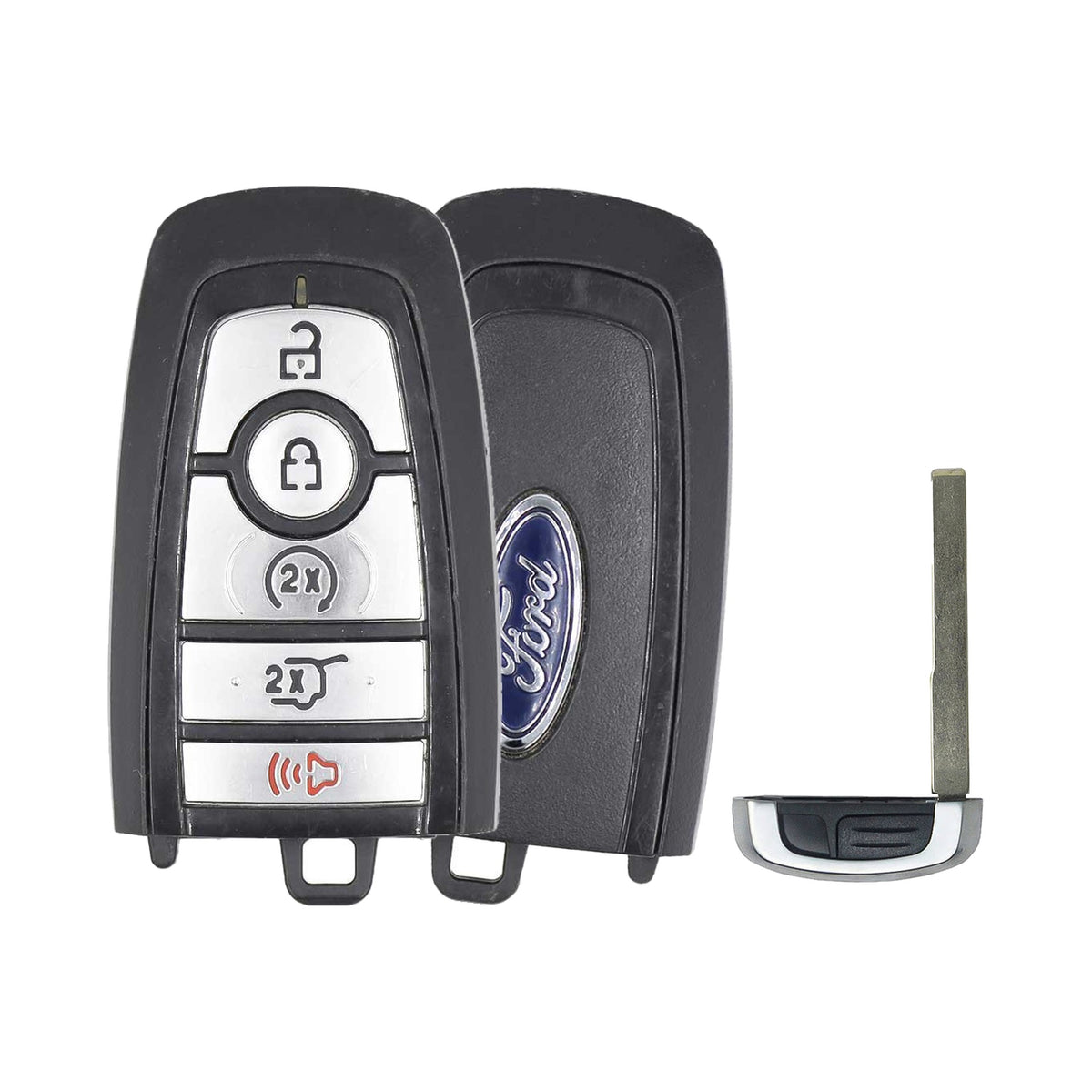 2022-2024 Ford Lincoln 5-Button Smart Key OEM - front, back and emergency key