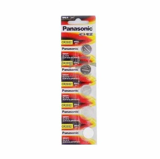 Panasonic / Philips CR2032 3V Lithium Battery 5-Pack