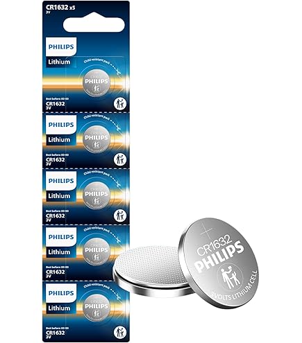 Panasonic / Philips CR1632 3V Lithium Battery 5-Pack