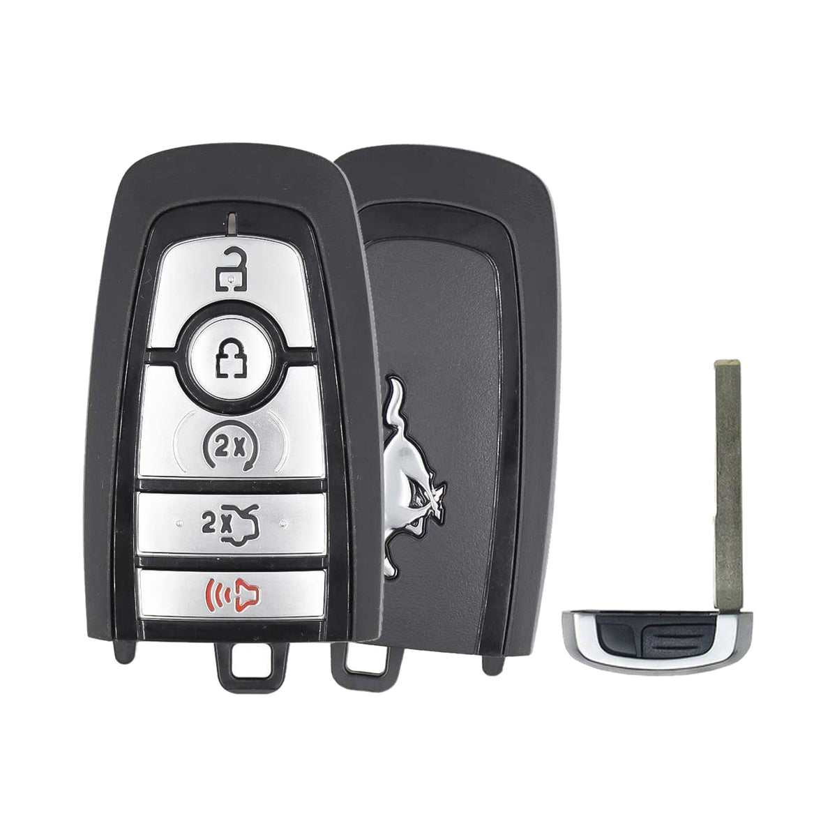 2017-2023 Ford 5-Button Smart Key PN: 5929500 PEPS M3N-A2C931426 902 MHz - front, back, side buttons and emergency key