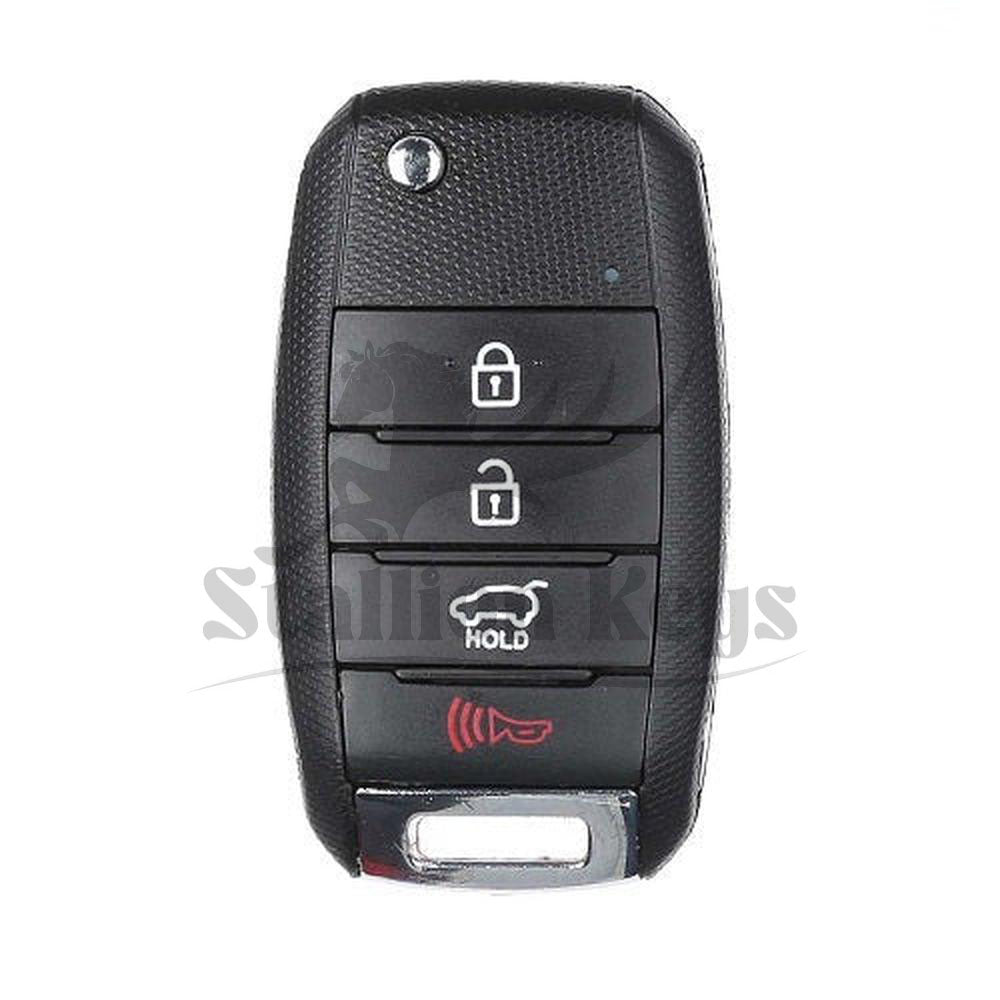 2014-2019 Kia Soul / 4-Button Flip Key / PN: 95430-B2100 / OSLOKA-875T (PS) AFTERMARKET