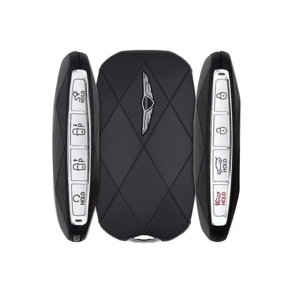 2023-2025 Genesis GV60 8-Button Smart Key PN: 95440-CU100 TQ8-FOB-4F53U - Brand New, side buttons shown