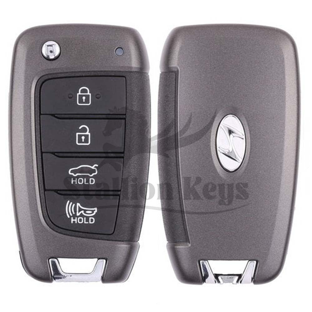 2019-2023 Hyundai Sonata / 4-Button Flip Key / PN: 95430-L1000 / TQ8-RKE-4F40 / OEM