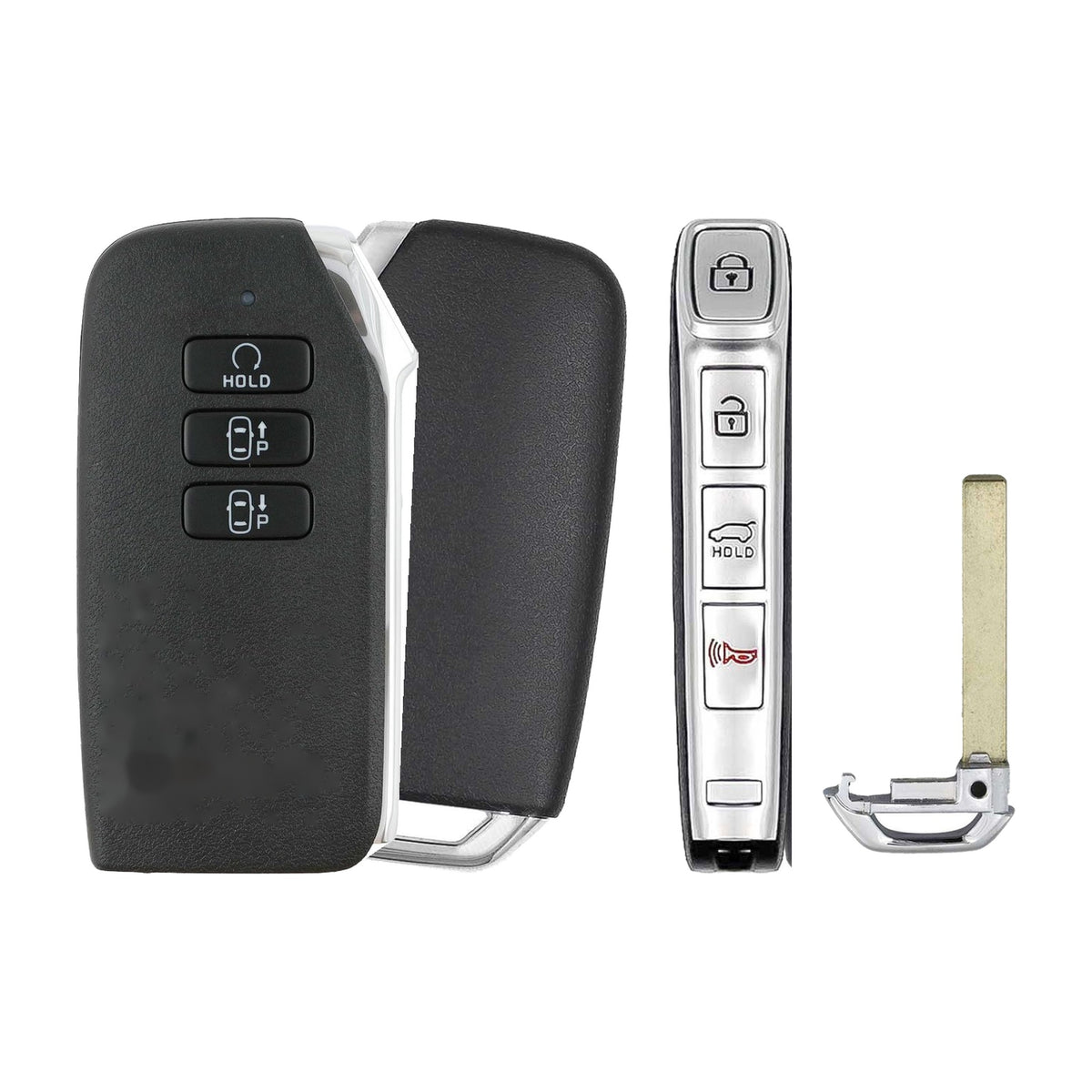 2023-2026 Kia Niro Smart Remote Key 7 Buttons PN: 95440-AT011 CQOFD01340 - front, back, side buttons and emergency key