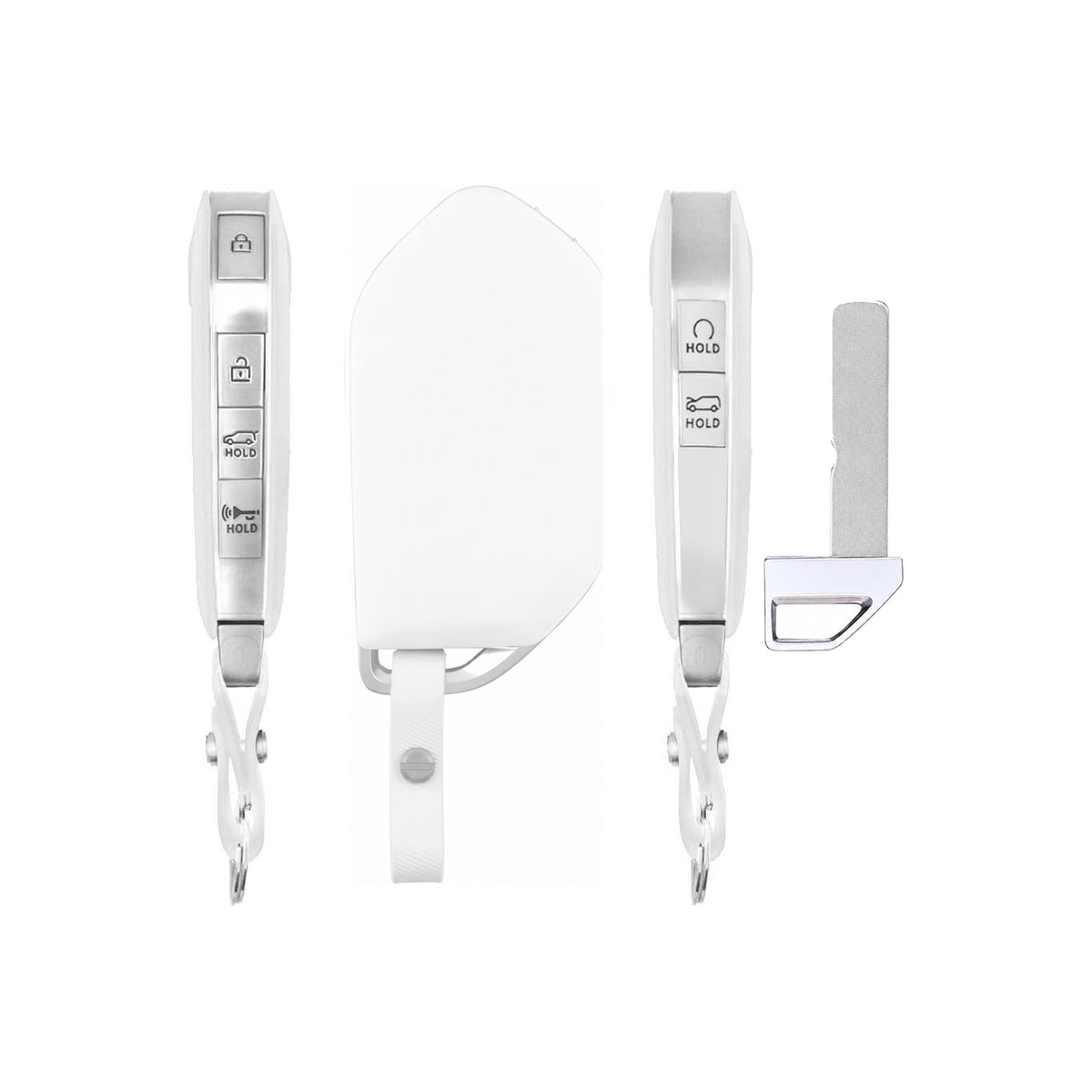 2023-2027 Kia EV9 6-Button Smart Key PN: 95440-DO010 TQ8-FOB-4F81U44 - front, back, side buttons and emergency key