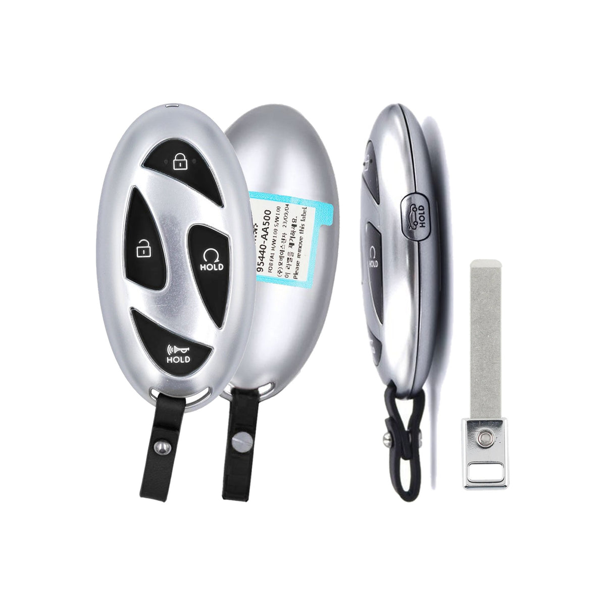 2024-2026 Hyundai Elantra 5-Button Smart Key PN: 95440-AA500 NYOMBECFOB2208 - front, back, side buttons and emergency key