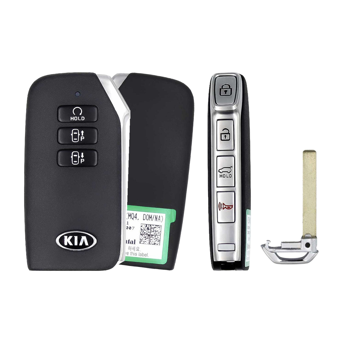 2020-2021 Kia Sorento 7-Button Smart Key PN: 95440-P2200 SY5MQ4FGE07 - front, back, side buttons and emergency key