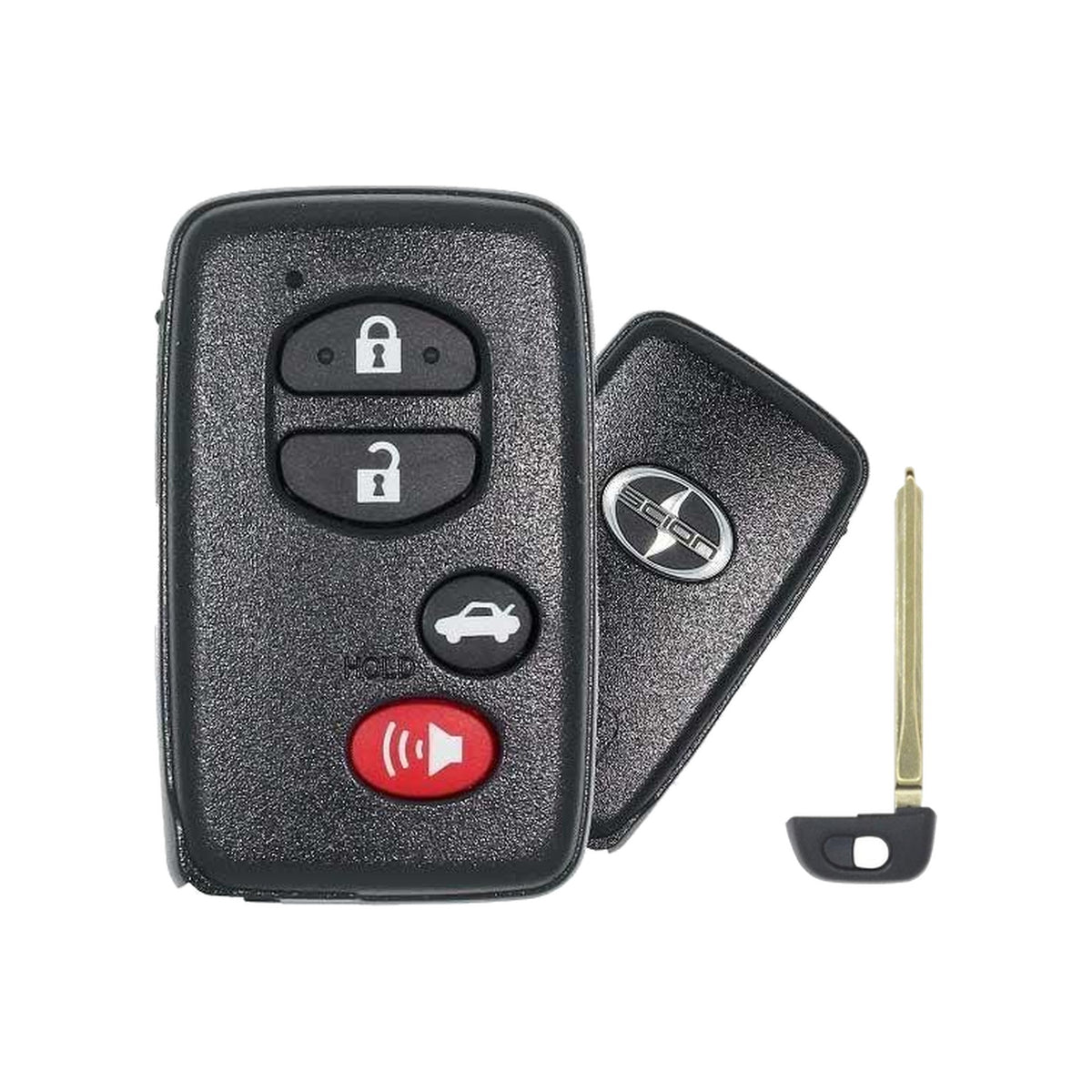 2013-2016 Scion FR-S 10 Series Limited Edition 4-Button Smart Key PN: SU003-04643 HYQ14ACX - front, back and emergency key