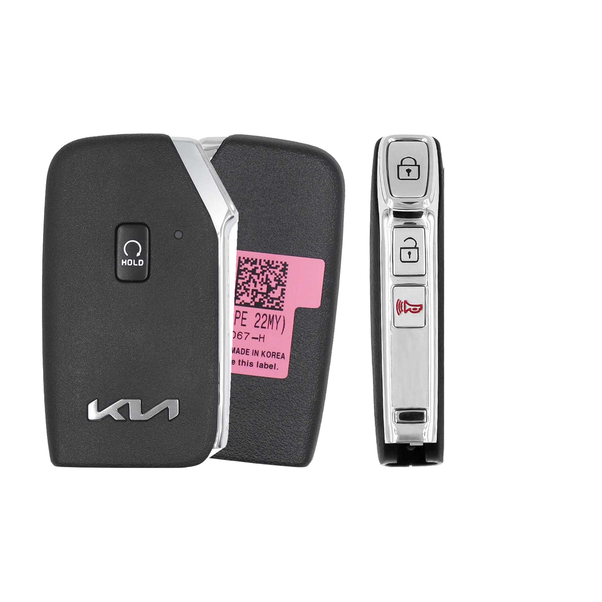 2022-2023 Kia Stinger 4-Button Smart Key PN: 95440-J5551 TQ8-FOB-4F46 - Brand New, side buttons shown
