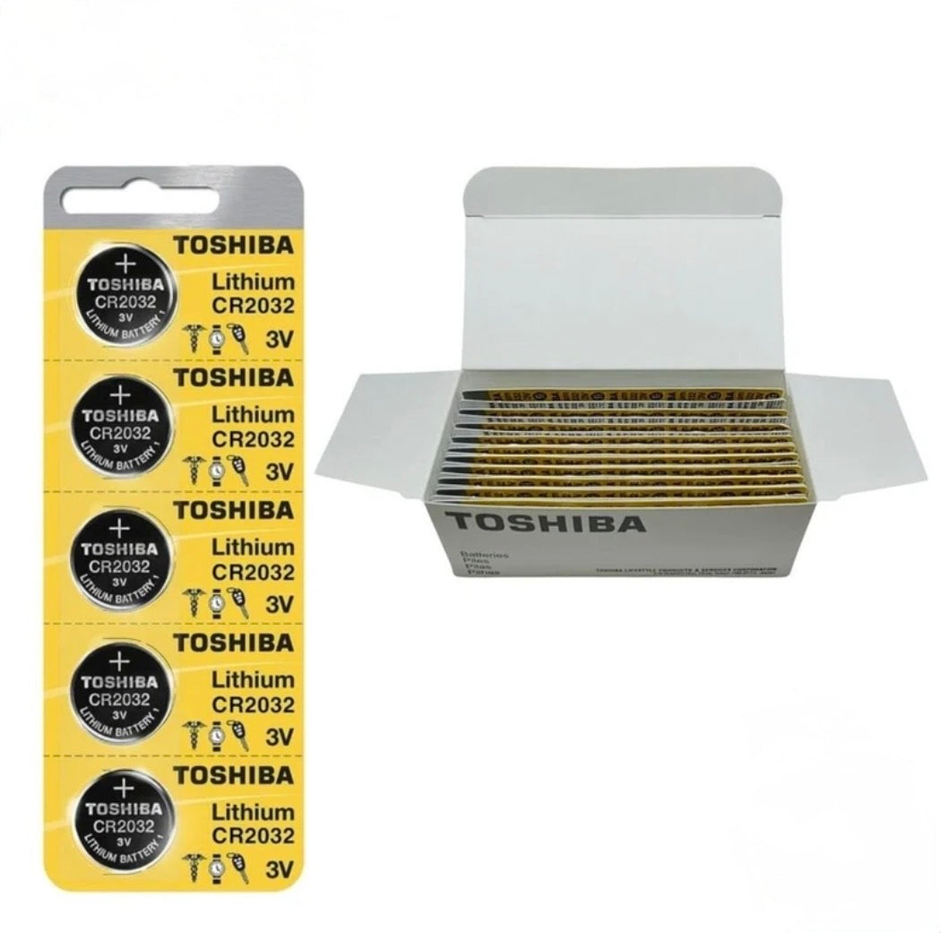 Toshiba CR2032 3V Lithium Battery 100-Pack