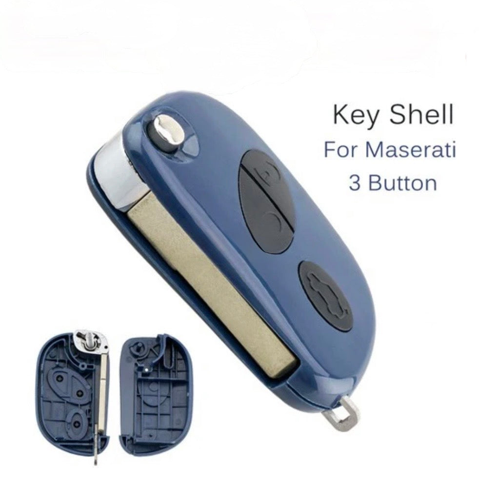 2005-2019 Maserati Quattroporte / Gran Turismo / Flip Key SHELL 3 Buttons / AFTERMARKET