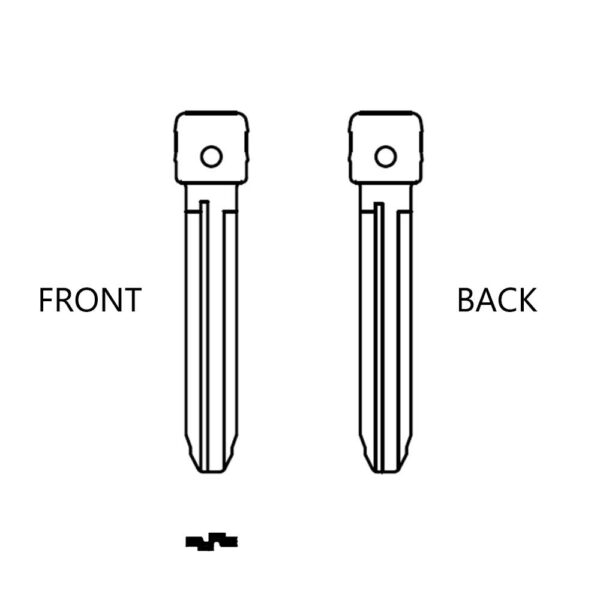 MFK - TOY43R | B110 Refill Key Blank Blade for Toyota | Subaru | GTL (10-PACK)