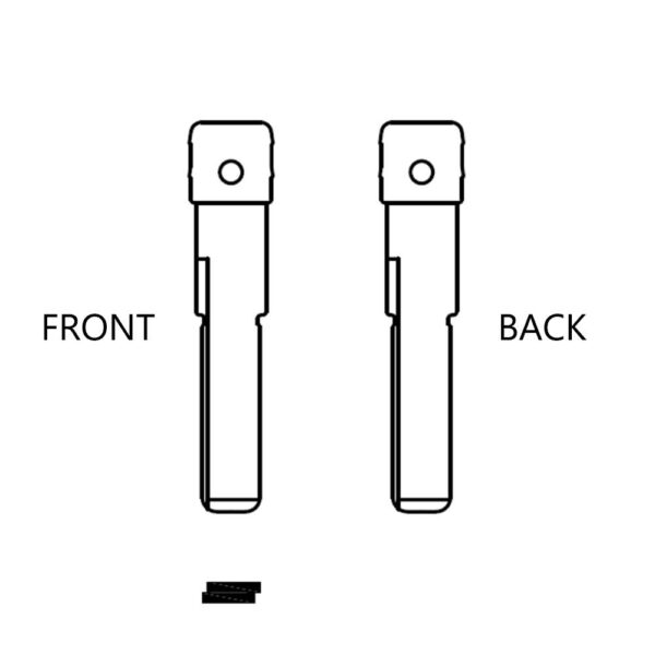 MFK - HU66 Refill Key Blank Blade for VW | Audi | Porsche | GTL (10-PACK)