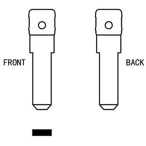 MFK - BMW BW9 / MULTI – FUNCTION KEY BLADE FOR MOTORCYCLE (10-PACK)