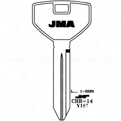 JMA Chrysler Dodge Jeep Metal Key Blank