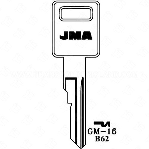 JMA GM B62 Metal Key Blank
