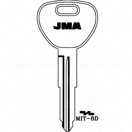 JMA Mitsubishi X224/MIT3 Metal Key Blank