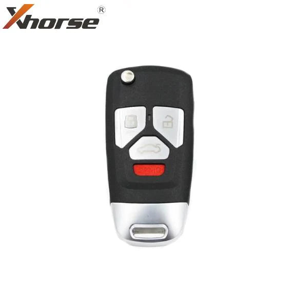 Xhorse - XNAU02EN / VVDI VVDI2 Wireless Flip Remote Key 3+1 Button Audi Style / With Super Chip