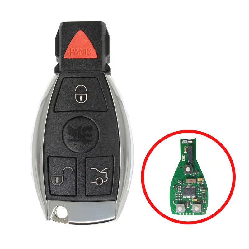 GTL - Mercedes BGA Chrome Remote Shell 3+1 Buttons