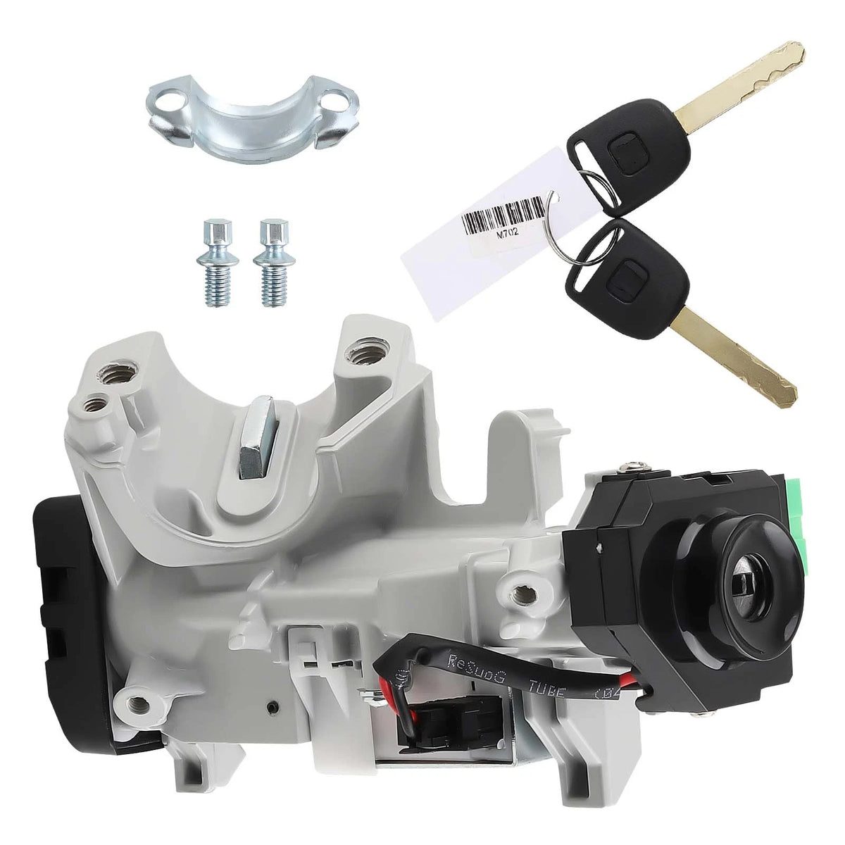 Honda Accord CR-V Civic Odyssey Ignition Switch Cylinder Lock Trans+2 Key Shells and Chip ID46 | Aftermarket