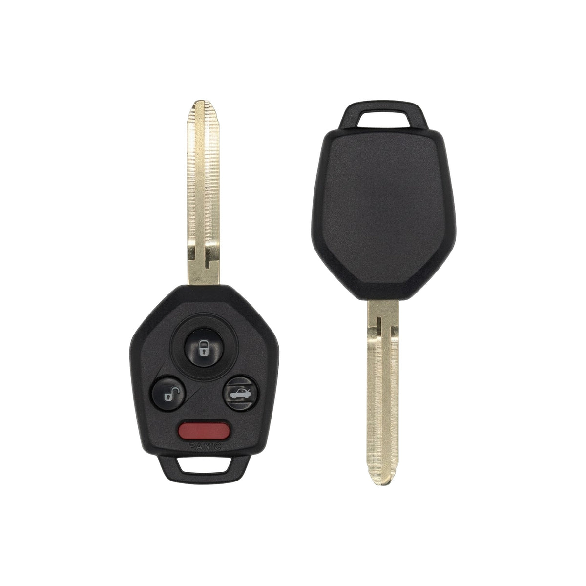 2018-2024 Subaru 4-Button Remote Head Key CWTB1G077 H Chip - Aftermarket, front and back