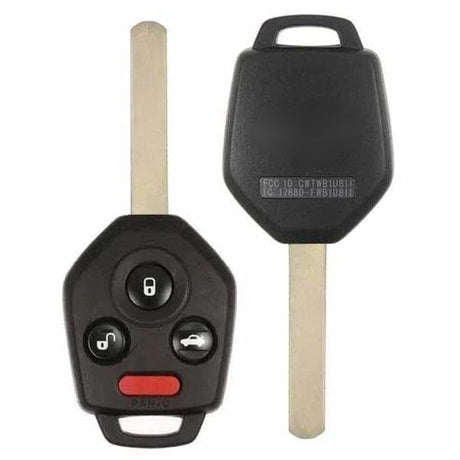2011-2014 Subaru Legacy  Outback  4-Button Remote Head Key  PN: 57497-AJ10A  315 MHz  CWTWB1U811 - front, back, side buttons and emergency key