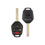 2011-2014 Subaru Legacy  Outback  4-Button Remote Head Key  PN: 57497-AJ10A  315 MHz  CWTWB1U811 - front and back