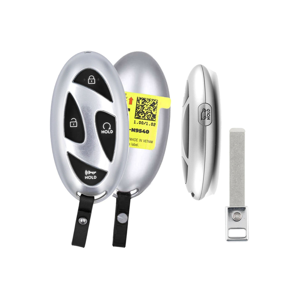 2024-2025 Hyundai Santa Cruz  5-Button Smart Key  PN: 95440-K5500  FCC: TQ8-FOB-4F61M43 - front, back, side button and emergency key