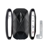 2023-2026 Genesis G70 5-Button Smart Key  PN: 95440-G9720  TQ8-FOB-4F75M44 - both button edges, back and emergency key