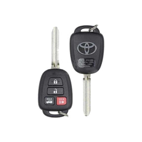 2014-2019 Toyota Camry  Corolla  4-Button Remote Head Key  PN: 89070-06421  HYQ12BDM  HYQ12BEL  H Chip - front and back