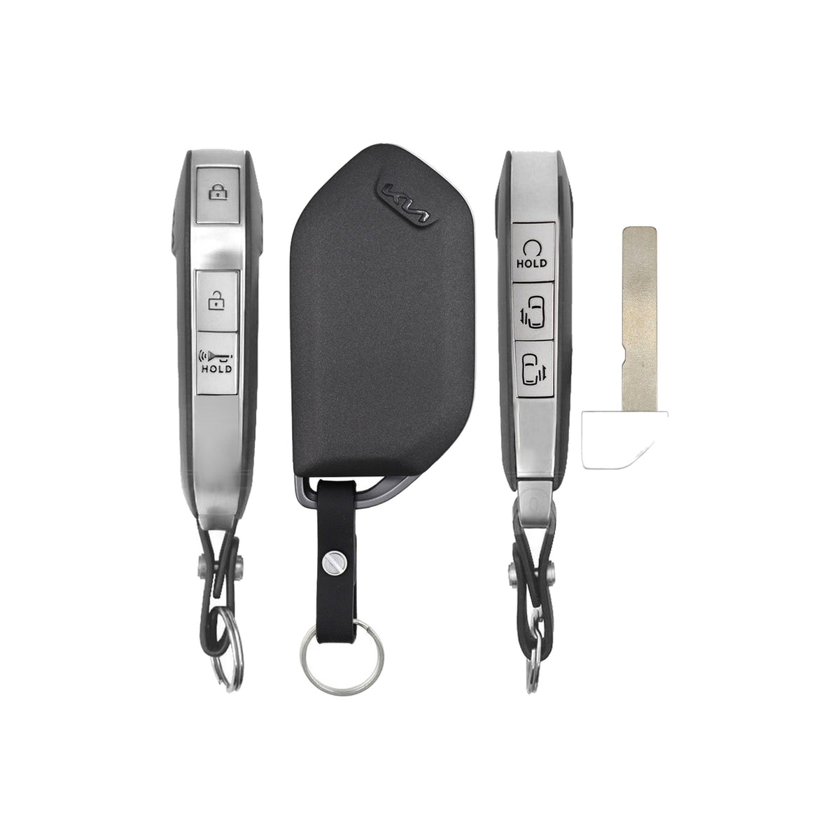 2024-2025 Kia Carnival  6-Button Smart Key  PN: 95440-R0870  TQ8-FOB-4F81M44 - front, back, side buttons and emergency key