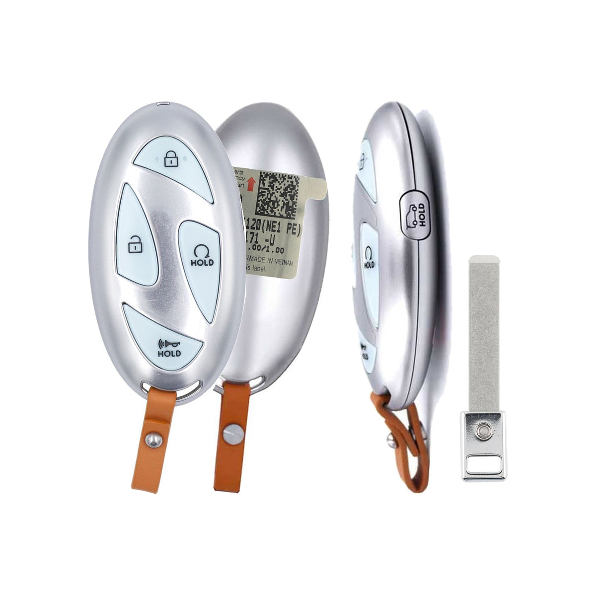 2024-2026 Hyundai Ioniq 5  5-Button Smart Key  PN: 95440-GI120  TQ8-FOB-4FA2U44 - front, back, side buttons and emergency key