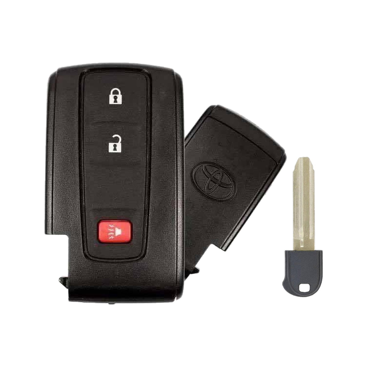 2004-2009 Toyota Prius  3-Button Smart Key  PN: 89070-47180  MOZB21TG (No Smart Entry) - front, back and emergency key